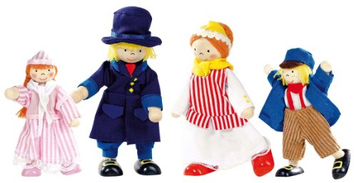 Goki 51788 - Biegepuppen Kaufmannsfamilie