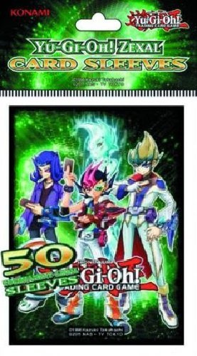 Konami Card Sleeves (50 Count) - Yugioh Zexal: Yuma, Astral, Reginald & Kite Official Supplies