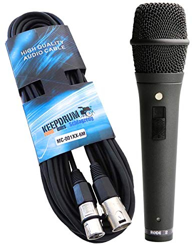 keepdrum Rode M2 Gesangsmikrofon Mikrofonkabel