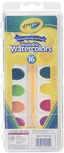 Crayola 16 lavable aquarelles, 6 par lot –-2 par Coque
