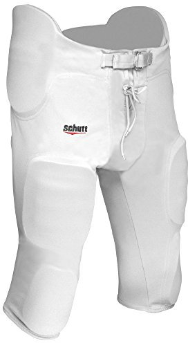 Schutt Sports Jugend All-in-One Poly Knit Fußball Hose, weiß, Größe M