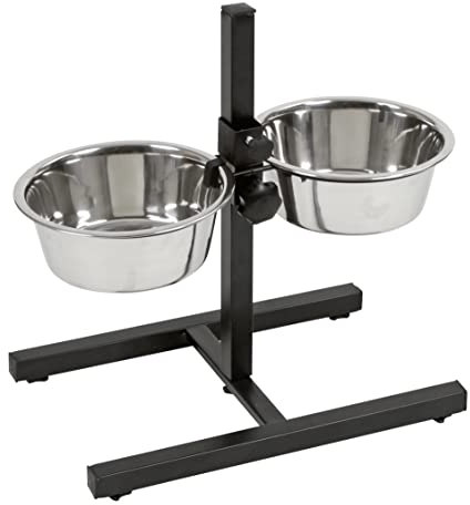 Kerbl 82265 Chien Bar à Alimentation 2x1800 ml, Argent