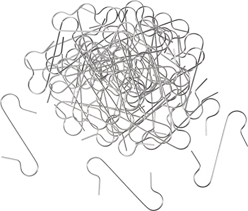 Riffelmacher 14332 - Flux-Aufhänger, 50 Stück, Silber, aus Metall, Baumhänger, Anhänger, Dekoration, Baumkugeln, Weihnachten, Advent