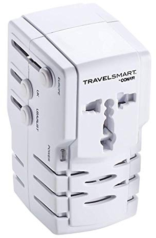 Conair Voltage Converter and Universal Travel Adapter, European Travel Plug Adapter, Univerasal Adapter Plug Converter for Travel, 1 Piece Set