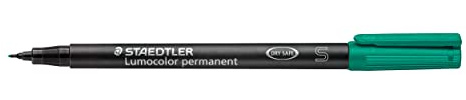 STAEDTLER MARS Foliepenna Lumocolor S permanent grön