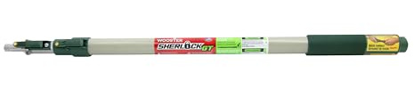 Wooster Brush Available SR090 Sherlock GT Convertible Extension Pole, 2-4 feet, Silver/Black
