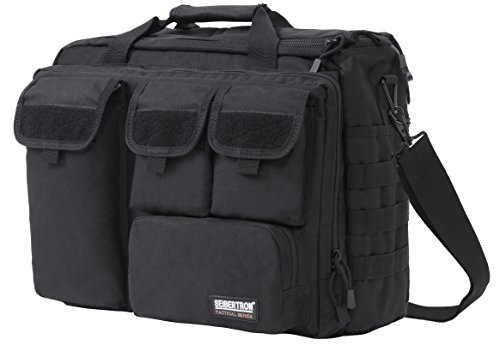 Seibertron Hombro Pro- multifuncion para Hombre Militar tactico al Aire Libre Messenger Bag Bolsos Maletin Grande Suficiente para 14.1 Laptop/Sony/Canon/Nikon/Olympus/iPad Black