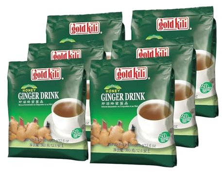 Ginger Drink -Gold Kili 120 Sachets Packed in 6 Bags by Gold Kili