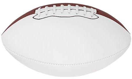 Baden Mini 8.5-Inch Size Autograph Football with 2 Brown and 2 White Panels