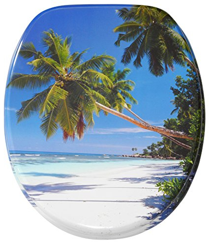 Sanilo WC Sitz mit Absenkautomatik Karibik | hochwertige Oberfläche | einfache Montage | stabile Scharniere A914000