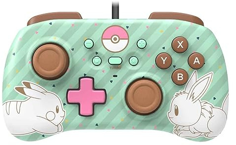 HORI Horipad Mini (Pokémon: Pikachu & Evoli) Controller für Nintendo Switch - Offiziell Lizenziert