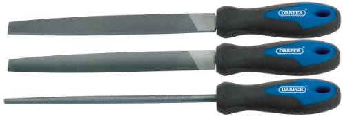 Draper 44963 Feilen-Satz mit Softgrip-Griff, 200 mm, 3-teilig