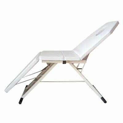 Lit cosmétique triple plié - Salon Spa Beauty - Table de massage professionnelle portable - Table de massage pliable - 71 - Table de massage mobile en aluminium - Chaise de massage portable pliable