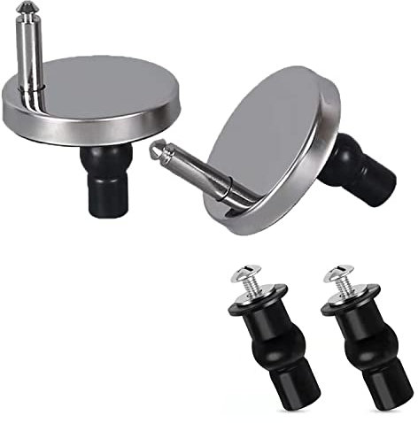 Toilet Quick Release Fixings, Universal Seat Top Fittings, Quick Release Hinges for WC Blind Holes (4 Pack)