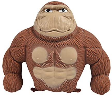 2 Gorilla Spielzeug - Gorilla Stress Toy - Gorilla-Stressabbau-Spielzeug - Stretch Gorilla Figur | Sensorisches Spielzeug for Stress Und Angstabbau,Angst,ADHS- Und Autismus-Knet-Sandspielzeug