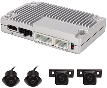 Akozon di Visione Surround a 360° Monitoraggio Parcheggio 1080P Telecamera 3D DVR Grandangolare a 4 Vie da 170° per Telecamere di Backup di Veicoli Automobilistici