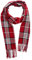 mh michael heinen Damen Schal, kartiert, Winterschal, weich, mehrere Farben burgundy OS