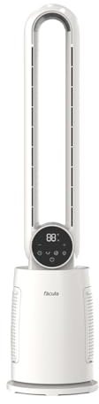 facula - Ventilador sin aspas Blizzar 30w | Luz LED superior | Temporizador | Ionizador | Mando a distancia | Motor DC