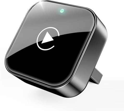 Adattatore Carplay wireless con Wired Carplay (USB to C), design in metallo Mini Wireless Car Play Adapter per iPhone ios 10+ e sistema Android 11+, collegamento rapido, controllo stabile, nessun