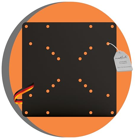 PureMounts universeller VESA-Adapter VESA 50x50 bis 200x200, max. Traglast 30kg, schwarz