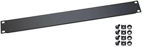 HMF 66470-02 Blindabdeckung für Serverschrank | 19 Zoll | 1 HE | Schwarz