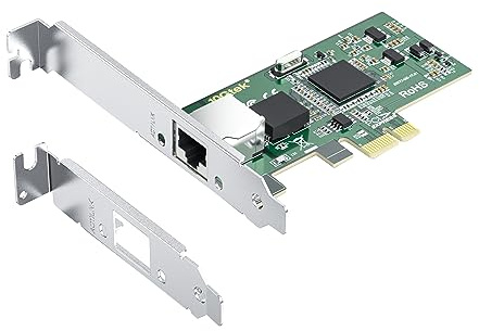 10Gtek 10/100/1000Mbps Gigabit Ethernet PCI Express NIC Netzwerkkarte| mit Intel(R) 82573 Controller| Ethernet Server Converged Network Adapter| Single RJ-45 Port| für Windows Server/Freebsd/VMware
