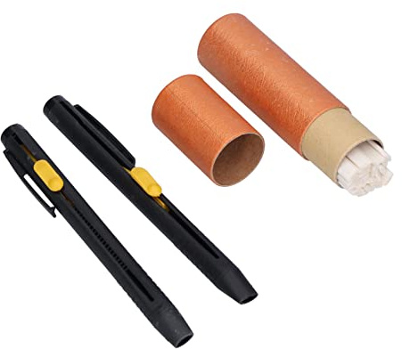 Lápiz de Tiza para Coser, Práctico, Conveniente, Fácil, Fácil de Afilar Tiza de Sastre, sin Recarga, Botella de Almacenamiento de Recarga para Manualidades de Bricolaje para Marcado de