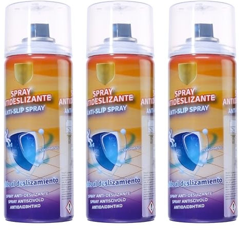 Etrexonline Spray Antideslizante Transparente Multisuperficie 400ml - Seguridad Extra para Ducha, Escaleras, Bañera, Piscinas - Acabado Texturizado, Resistente al Agua (3 unidades)