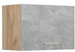 Vicco Hängeschrank R-Line, hängender Küchenschrank, Beton, 60 cm Flach