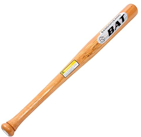 Bate de béisbol, Bate de Madera Pulida de 21 Pulgadas, Repuesto Suave y Resistente para Entrenamiento, competición y Deportes