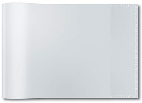 HERMA 19899 Heftumschläge A5 Quer Transparent Klarsicht, 10 Stück, Hefthüllen aus strapazierfähiger & abwischbarer Polypropylen-Folie, durchsichtige Heftschoner Set für Schulhefte, farblos