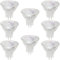 MR11 Ampoules Halogènes 12V 20W GU4 Projecteur à Base Bi-Pin Dimmable Couvercle en Verre 35mm Diamètre Blanc 2700K（Lot de 8）