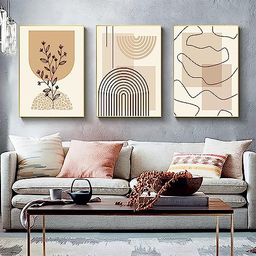 PYNVDD Poster su tela, arte moderna e minimalista astratta da parete, set di poster bohémien, decorazione geometrica da parete, senza cornice (immagine, 1,50 x 70 cm x 3)