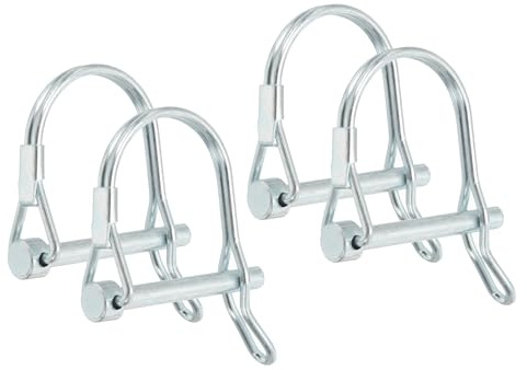 PATIKIL 4pz Perno di Bloccaggio per Albero 5x40mm Perno Accoppiamento Rimorchio Perni di Sicurezza Pto Archetto Contenimento Rotondo per Camion Rimorchi Falciatrici Trattori Barche