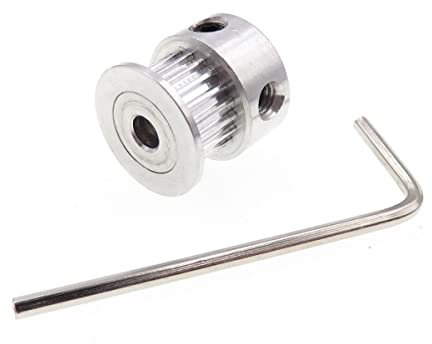 Sostituzione cuscinetti Ingranaggio della cinghia della ruota della puleggia della cinghia di 20 denti della puleggia motrice della lega di alluminio(280mm close belt)