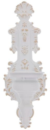 WEKADRIN Soporte de Vela de Pared Vintage de Hierro Forjado Portavelas Decorativo para Salón y Comedor Adorno Mural Artístico para Fiestas y Ambiente Acogedor