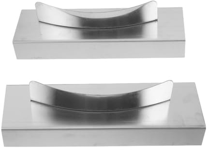 MALUGOGO Lot de 2 protecteurs de cuisinière à gaz antidérapants en acier inoxydable résistant à la chaleur pour équipement de cuisine robuste