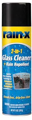 Rain-X 5080233 2-In-1 Glass Cleaner Plus Rain Repellent, 18 Ounce , BLUE