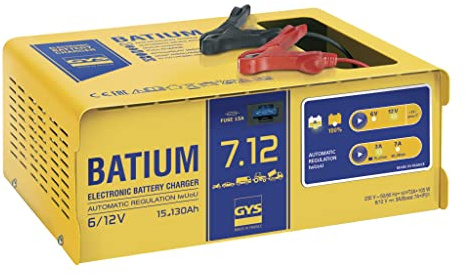 GYS Auto Chargeur de batterie 105W pour Voiture Camions Moto Capacité de batterie À partir de 15Ah 024496