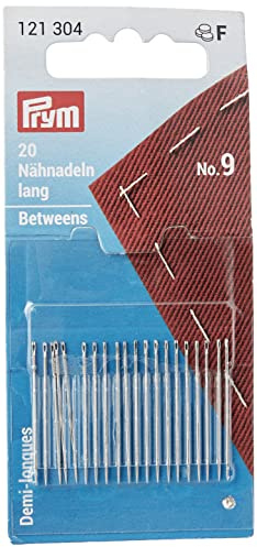 Prym 121304 Nähnadeln halblang ST 9 0,60 x 28 mm silberfarbig