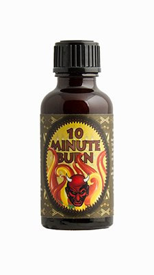 10 Minuten Brennen Chilisauce verboten.