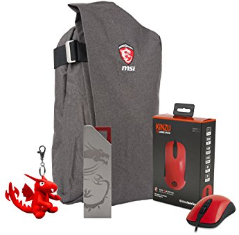MSI 957-1XXXXE-030 MSI GS Series Gaming Notebook Weihnachtsbündel mit Rucksack, Maus, Data Secuirty I-Key und Dragon Schlüsselanhänger