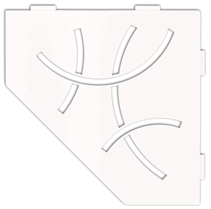 Schluter Systems Tablette Murale Shelf-E-S2 Curve Blanc Mat
