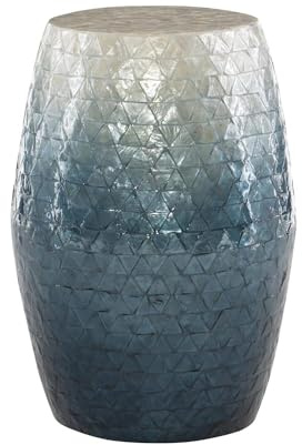 Linon Prianna Drum Table Ombre Blue