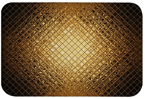 A.Monamour rutschfest Saugfähig Badematte Luxuriöser Glitzer Goldener Hintergrund Abstrakte Kunst Weich Flanell Badezimmerteppich Badteppich Badvorleger Badewanne Dusche Duschvorleger 40x120cm