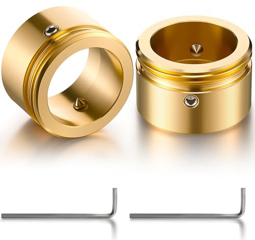 Hiboom 2pcs Heizungsventil Adapter aus Messing, M30x1.5 Thermostat Adapter für Ra, Rav, Ravl-ventil, Heizungsventil Adapter mit Sechskantschlüssel, Heizkörperzubehör