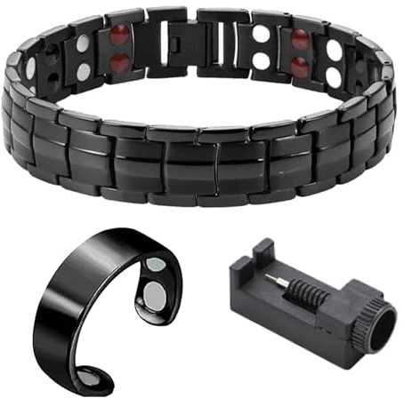 ZWWOGE Bracciale magnetico in rame super forte per uomini e donne, classico doppio petto magnetico in rame