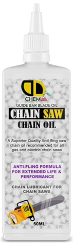 Olio per catena e barra per motosega, per tutte le marche e modelli, lubrificante di alta qualità, antiruggine, lubrificante non tossico, bio-minerale (50 ml di Nozel)