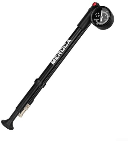 Eawfgtuw Bicycle Front Fork Air Pump High Pressure Shock Absorber Pump with Release Valve Bicycle Maintenance Tool Aluminum Alloy Tire Inflator for Mountain Bike Suspension