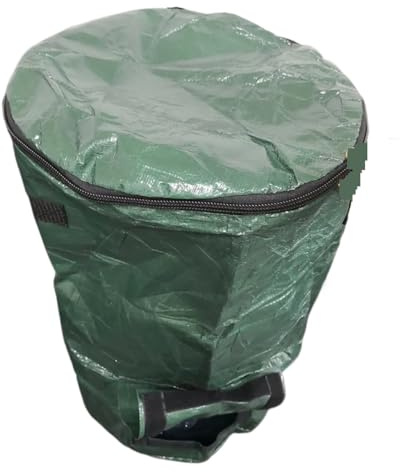 Sacchi per Rifiuti da Giardino Raccoglitore di foglie da giardino Attrezzi for rifiuti Sacco compost plastica PE Fioriera Vaso piantare ortaggi contenitore giardinaggio(No windows)